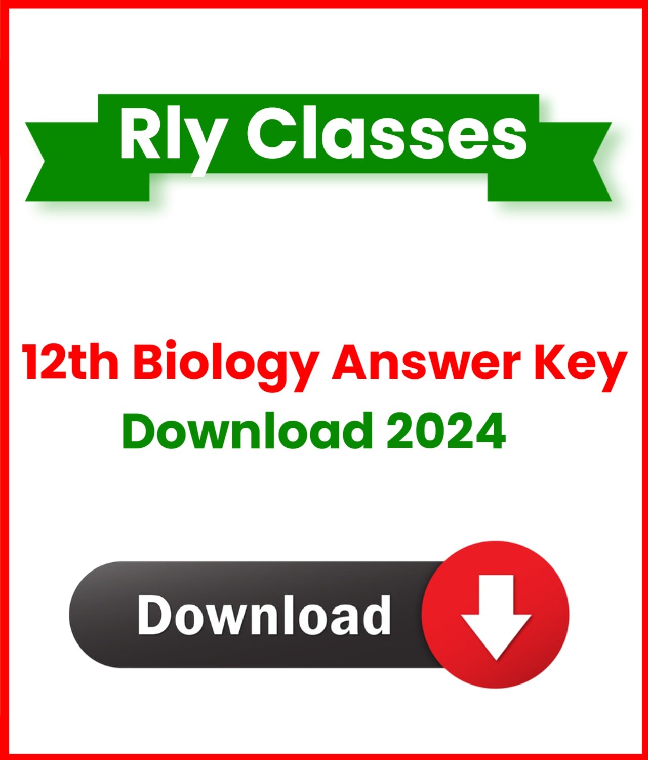 Bihar Board 12th Biology Answer Key Download 2024